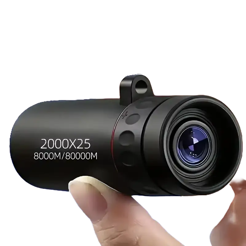 Experience the Outdoors with the 2000X25 HD Monocular Telescope - Compact Portable and Ideal for Camping Hunting