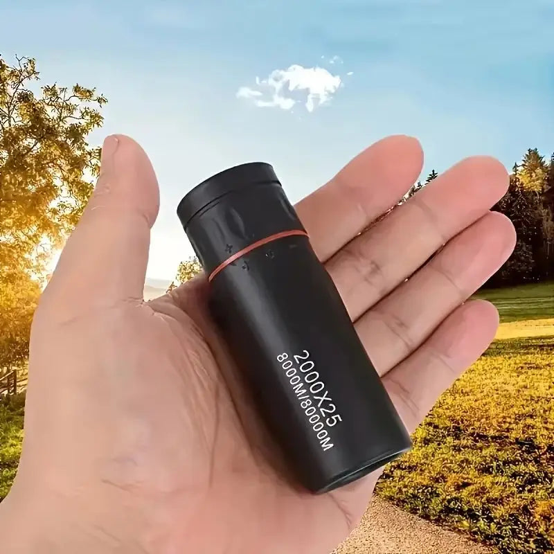 Experience the Outdoors with the 2000X25 HD Monocular Telescope - Compact Portable and Ideal for Camping Hunting