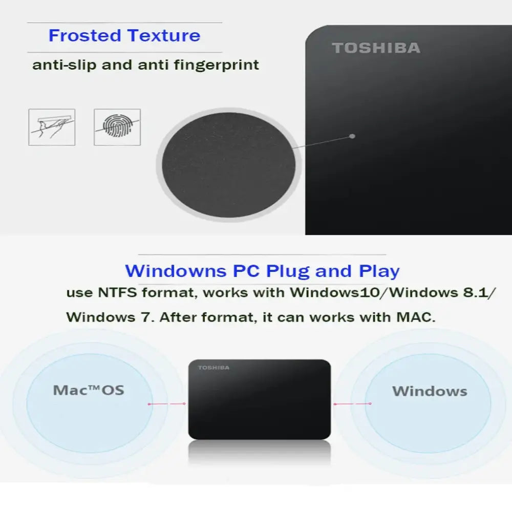 External Hard Drive (500GB–2TB) USB 3.0 - TWS