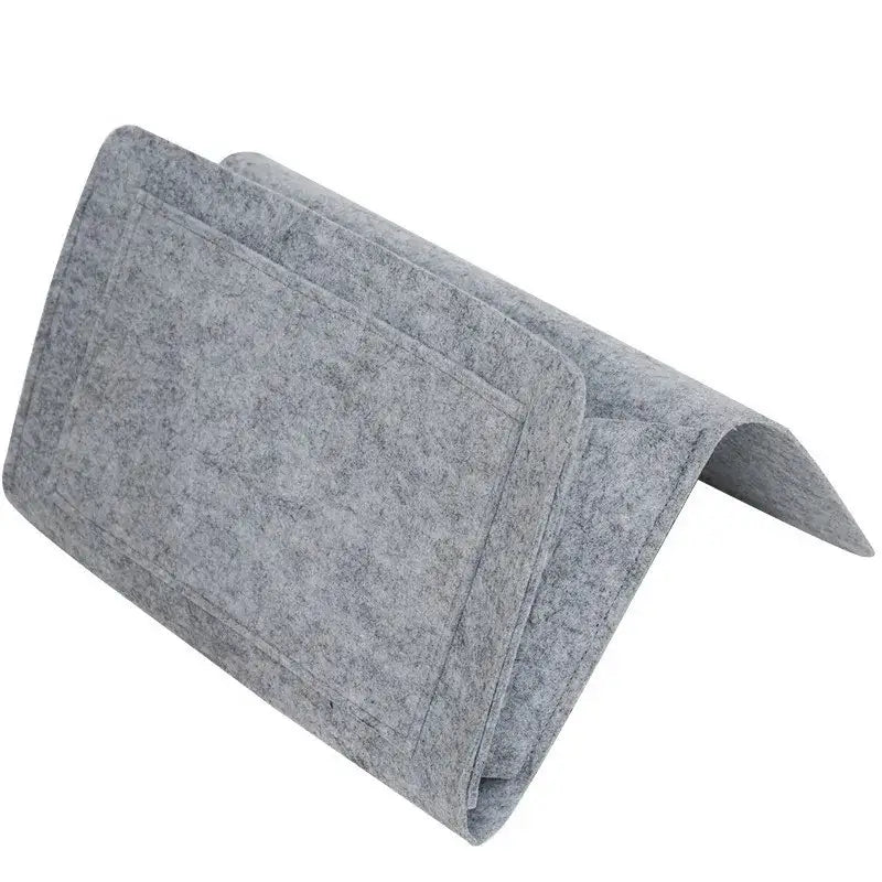 Felt Bedside Hanging Storage Caddy Multi‑Pocket Sofa Organizer for TV Remote Portable Bed Storage Pouch for Bedroom