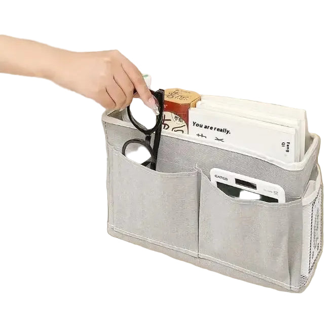 Felt Bedside Storage Bag Pouch Bed Desk Bag Sofa TV Remote Control Hanging Caddy Couch Storage Organizer Home Bed
