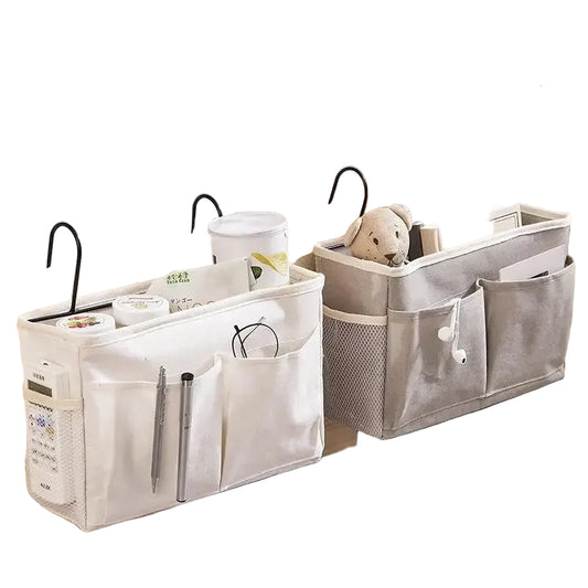 Felt Bedside Storage Bag Pouch Bed Desk Bag Sofa TV Remote Control Hanging Caddy Couch Storage Organizer Home Bed