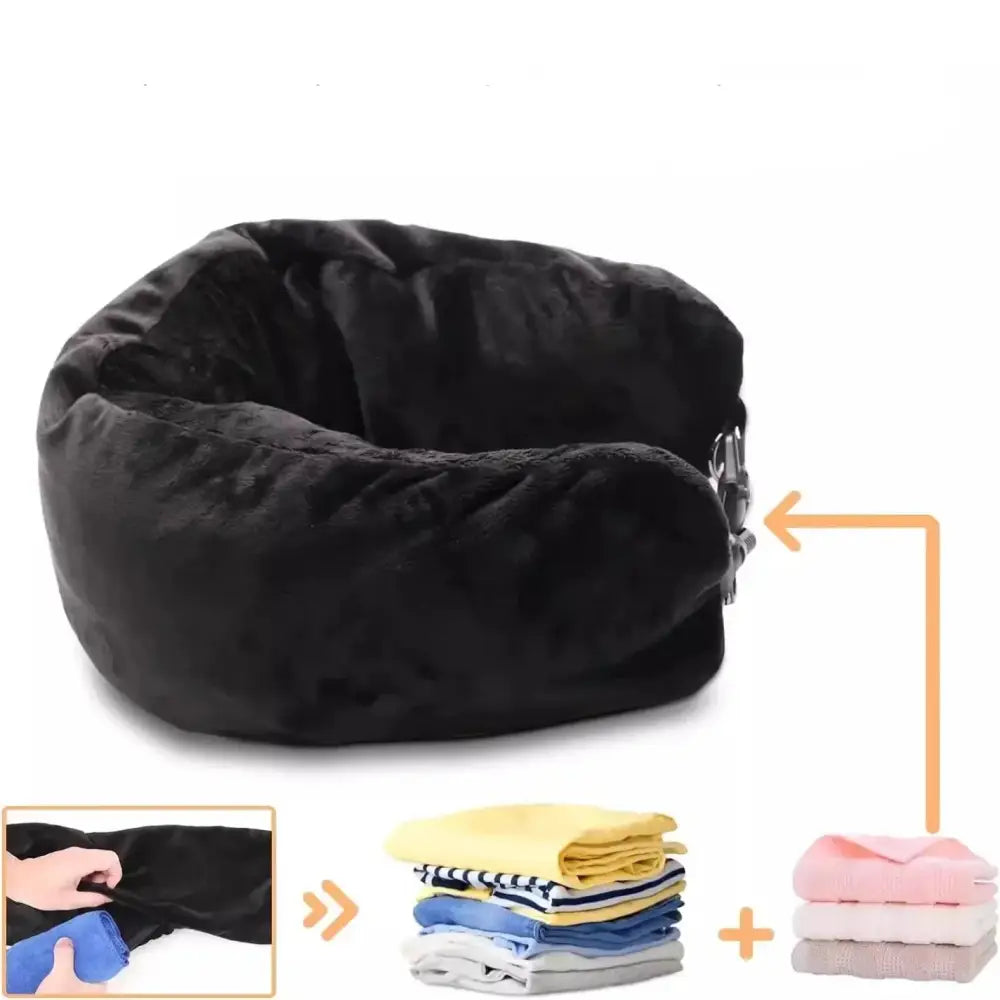 Fillable U-Shaped Travel Neck Pillow (available in 3 colours) - SS