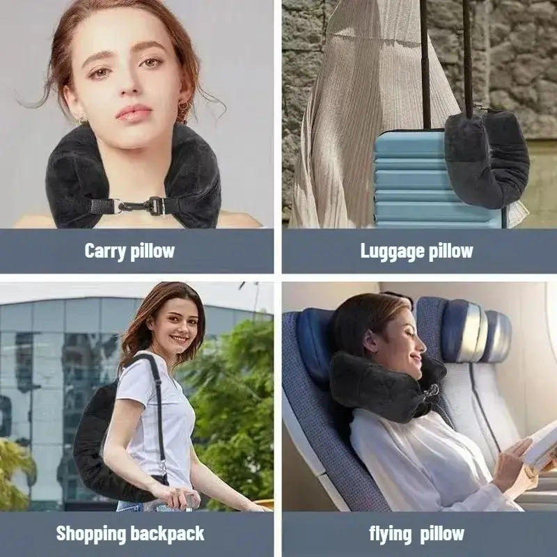 Fillable U-Shaped Travel Neck Pillow (available in 3 colours) - SS