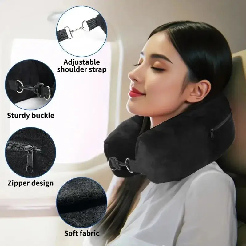 Fillable U-Shaped Travel Neck Pillow (available in 3 colours) - SS