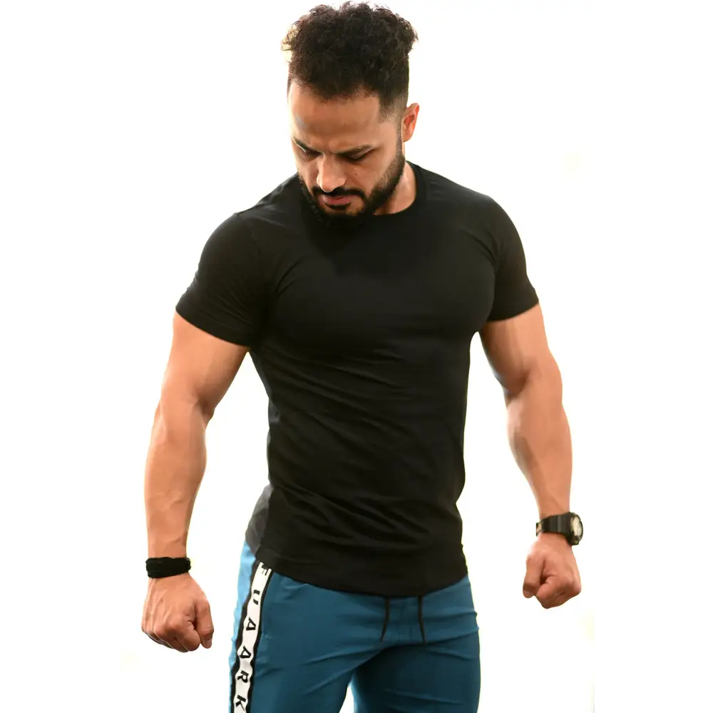 Flex Cotton T-shirt Black