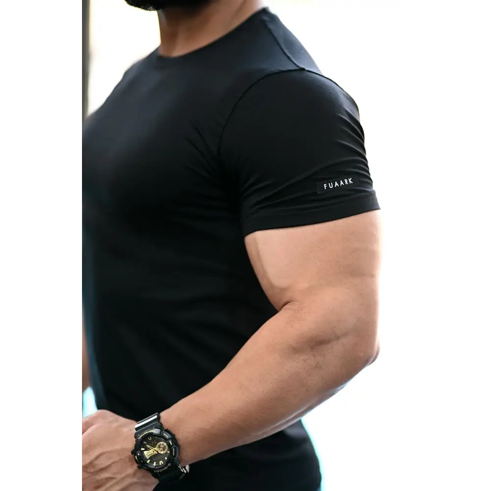 Flex Cotton T-shirt Black