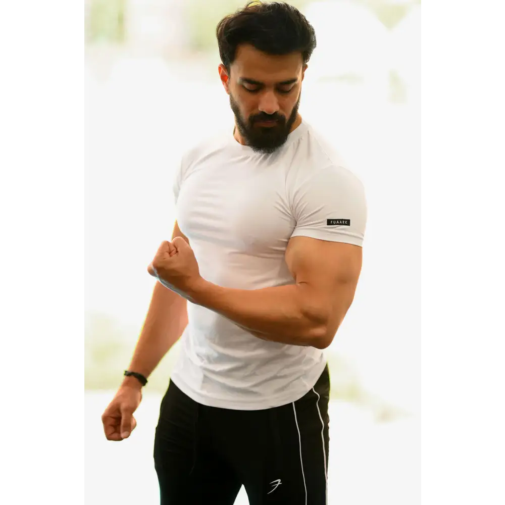 Flex Cotton T-shirt White - Tshirts