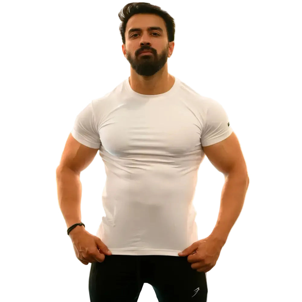 Flex Cotton T-shirt White - Tshirts