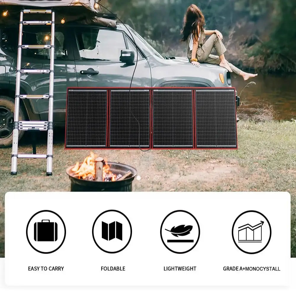 Flexible Foldable Solar Panel for Travel & Phone - SS