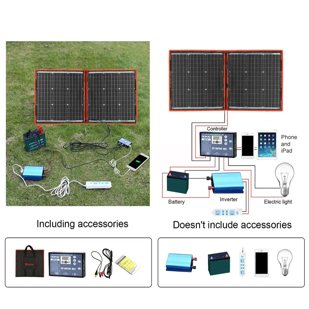 Flexible Foldable Solar Panel for Travel & Phone - SS