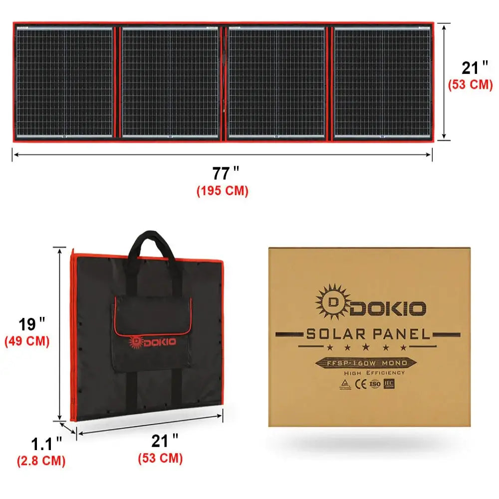 Flexible Foldable Solar Panel for Travel & Phone - SS