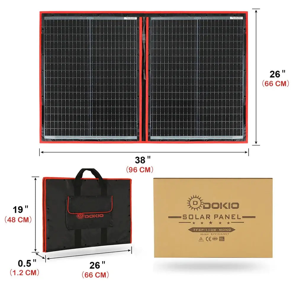 Flexible Foldable Solar Panel for Travel & Phone - SS