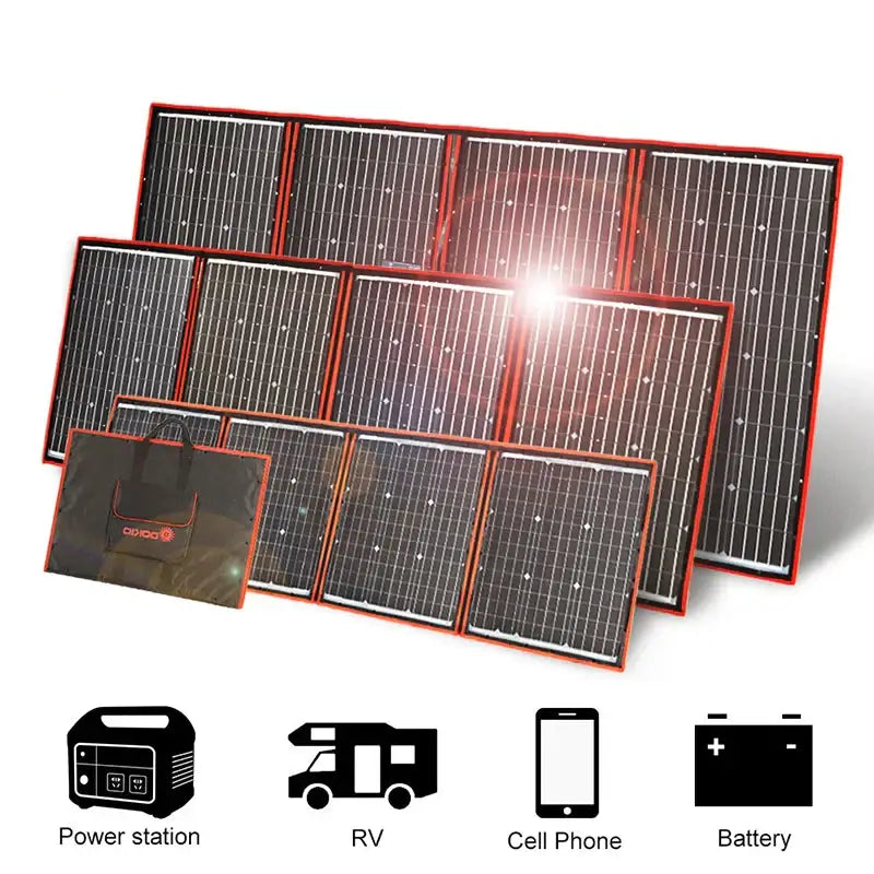 Flexible Foldable Solar Panel for Travel & Phone - SS