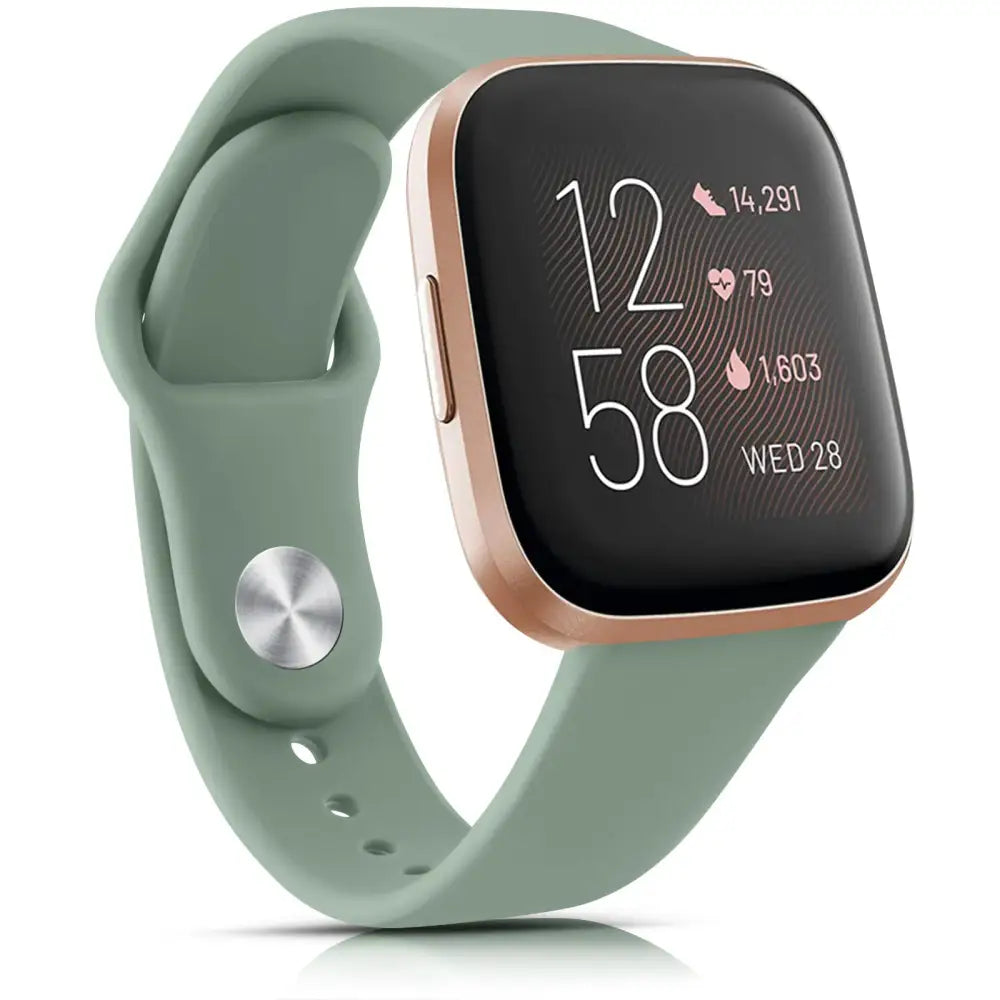 Flexible Silicone Wristband for the Fitbit Versa 3 (available in 17 colours) - Olive Green / Fitbit Versa 3 - TWS
