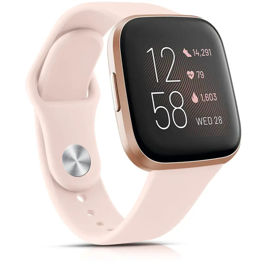 Flexible Silicone Wristband for the Fitbit Versa Lite (available in 17 colours) - Pink Sand / Versa Lite - TWS