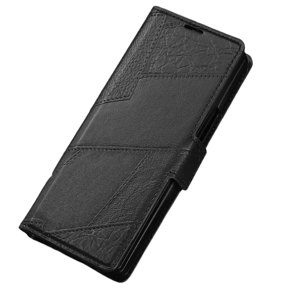 Flip Leather Phone Case for the Samsung Galaxy Z Fold7 (2 colours available) - Black / Galaxy Z Fold7 - 9eight5