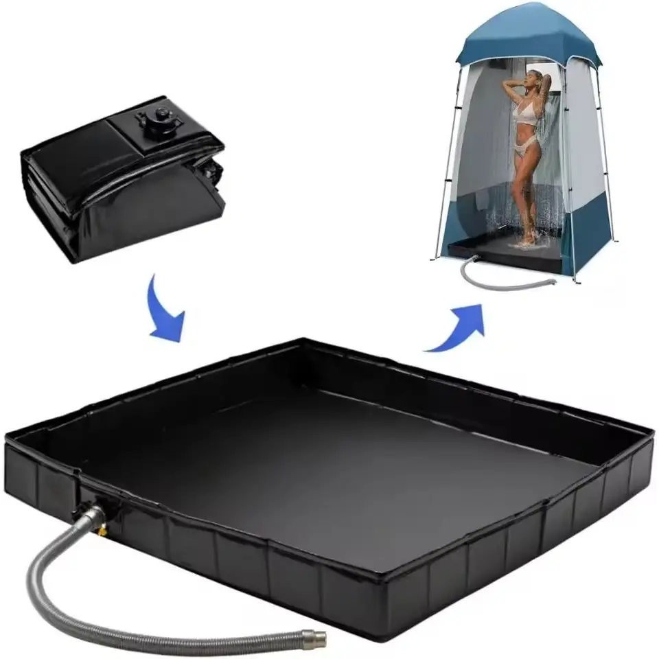 Foldable Camping Shower Pan - SS