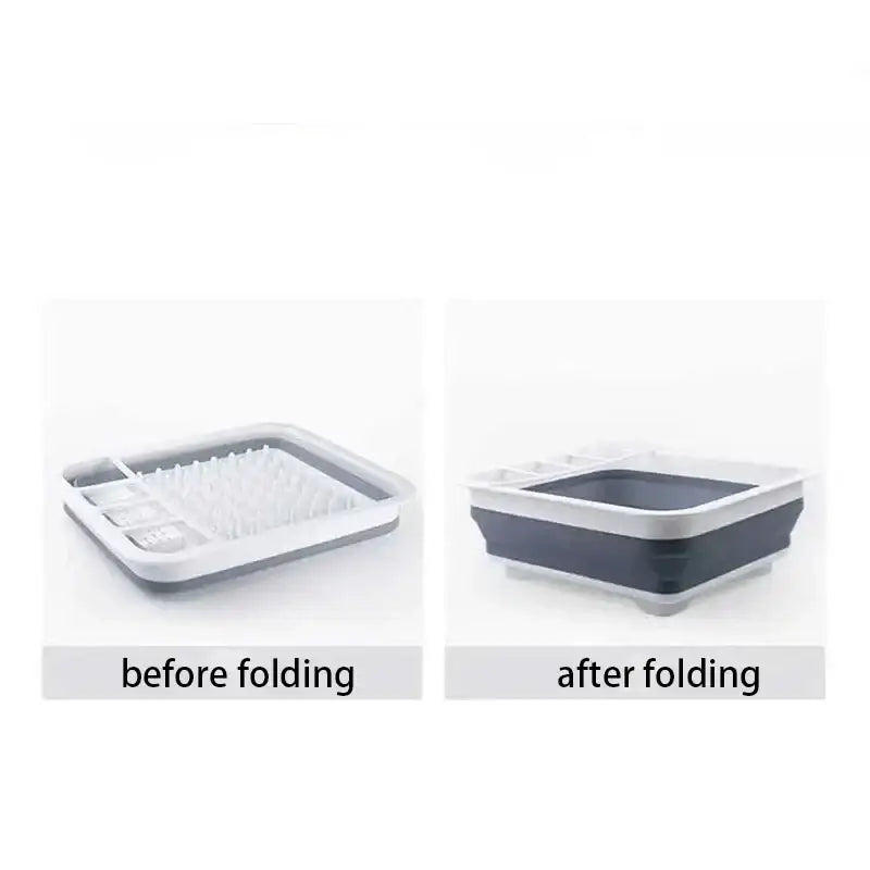 Foldable Dish Rack & Sink for RV Camper & Boat - SS