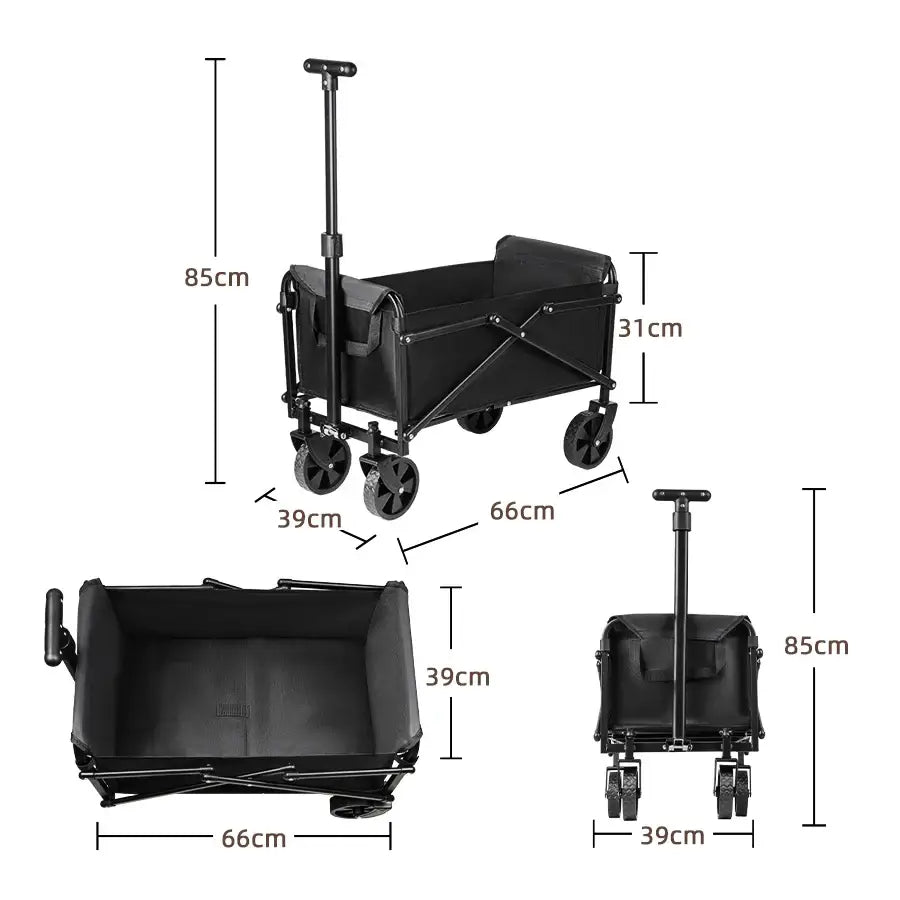 Foldable Portable Camping & Utility Cart – Heavy Duty - SS