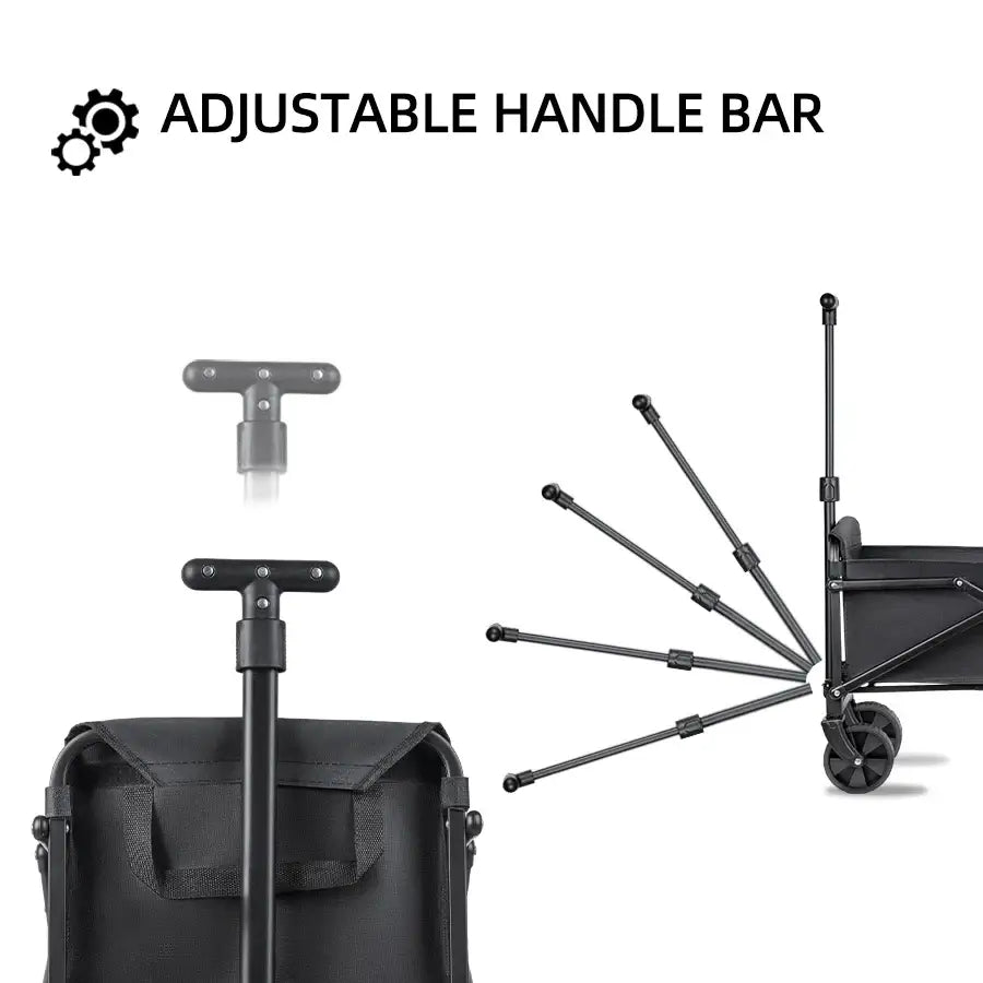 Foldable Portable Camping & Utility Cart – Heavy Duty - SS
