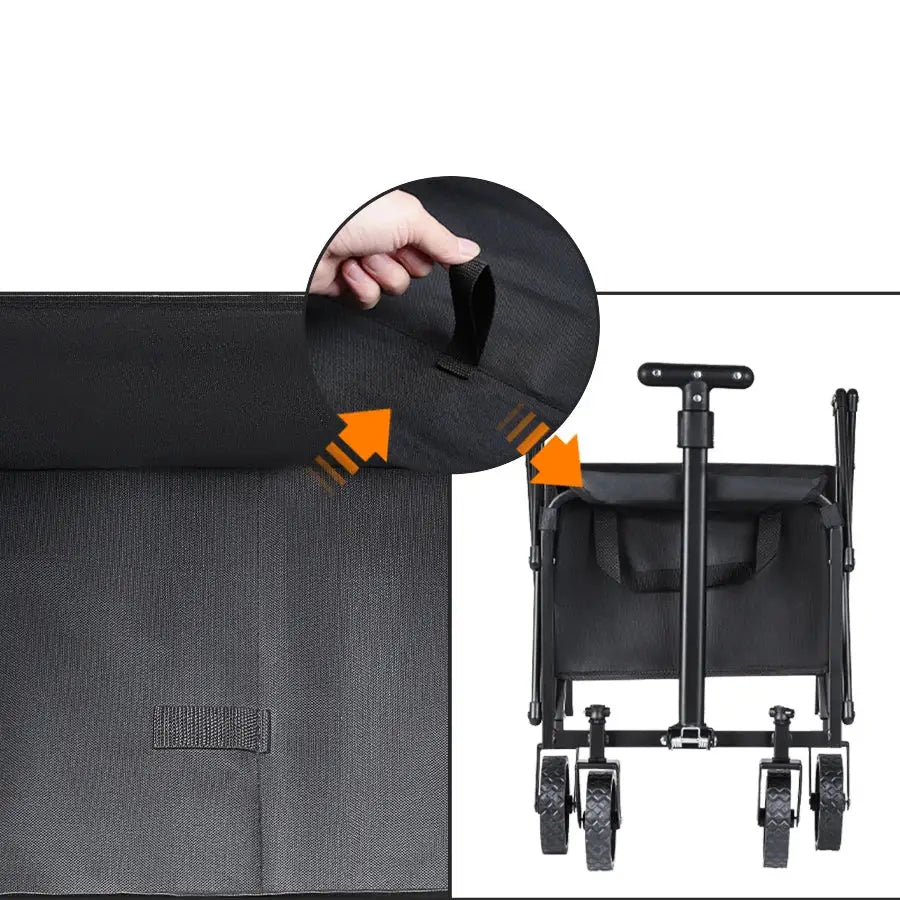 Foldable Portable Camping & Utility Cart – Heavy Duty - SS