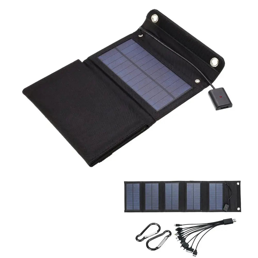 Foldable Solar Panel (12W & 5V) - Solar Battery - SS