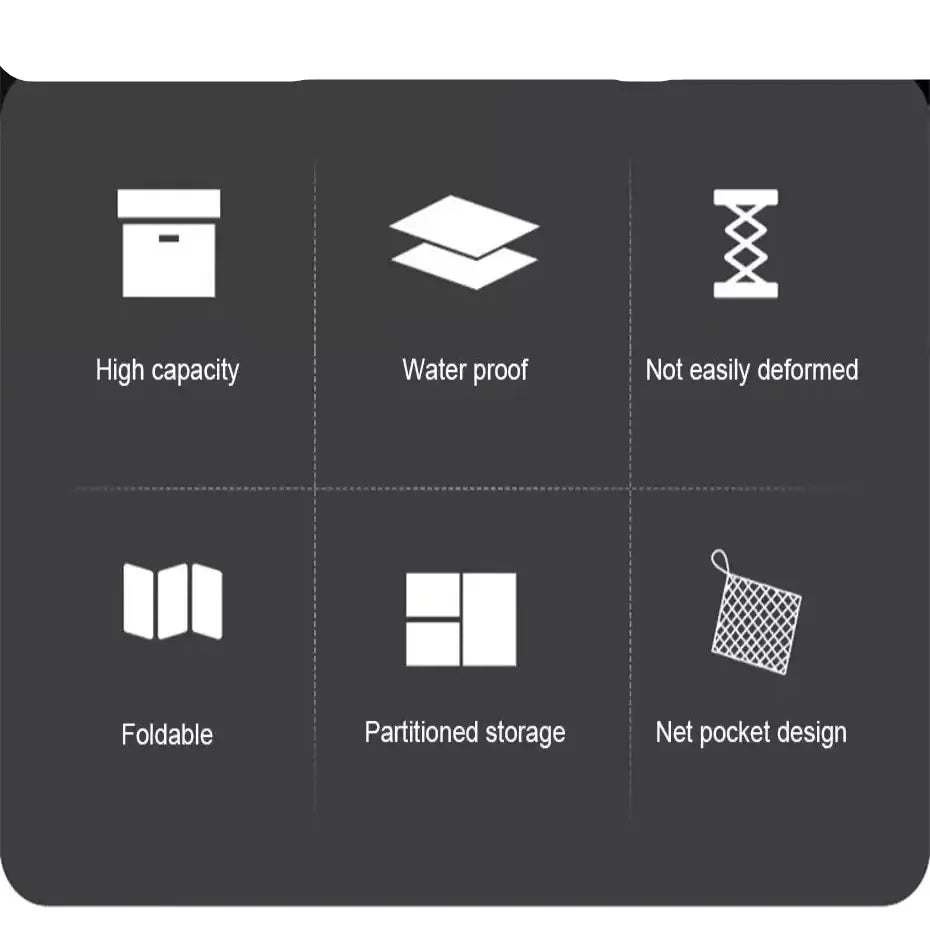 Foldable Waterproof Vehicle Storage Organizer (3 sizes available) - SS