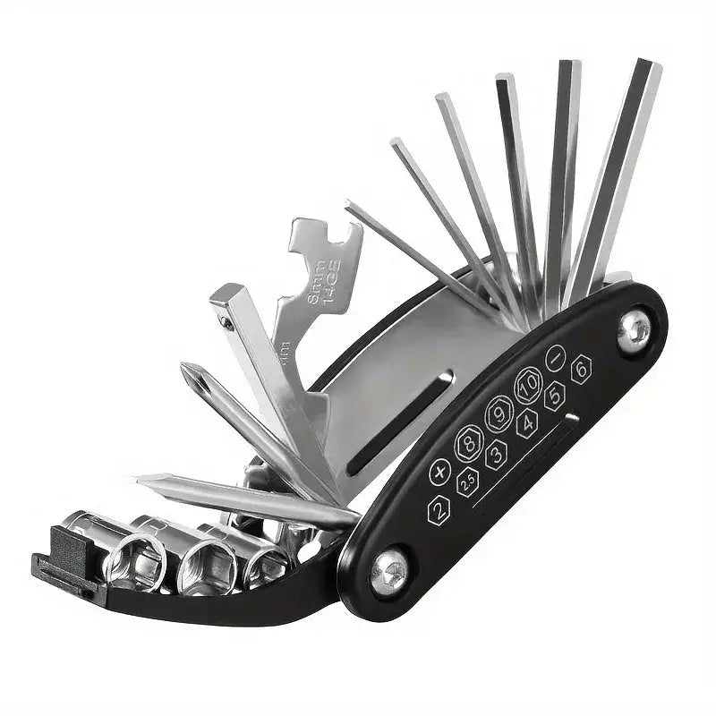 Folding Bike & Motorcycle Repair Tool Kit (16 in 1) - HBC