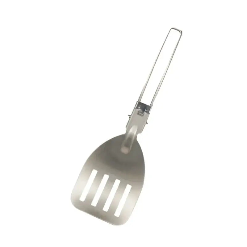 Folding Camping Spatula Stainless Steel Cooking Utensil Outdoor Folding Food Turner Portable Camping Kitchen Tool