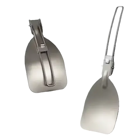 Folding Camping Spatula Stainless Steel Cooking Utensil Outdoor Folding Food Turner Portable Camping Kitchen Tool