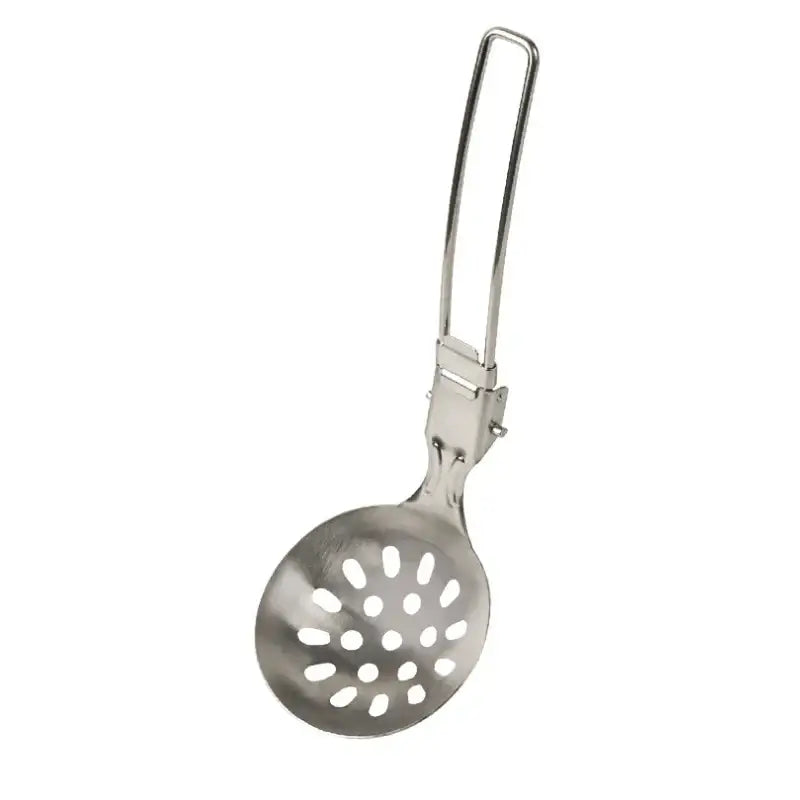Folding Camping Spatula Stainless Steel Cooking Utensil Outdoor Folding Food Turner Portable Camping Kitchen Tool
