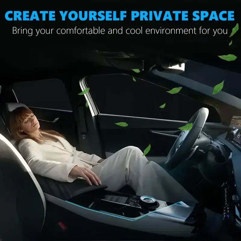 Folding Car Window Sunshade Cover - 140x70cm - HBC