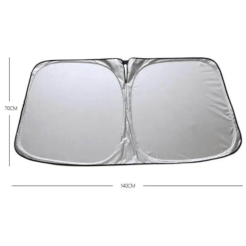 Folding Car Windshield Sunshade Visor - 140x70cm - HBC