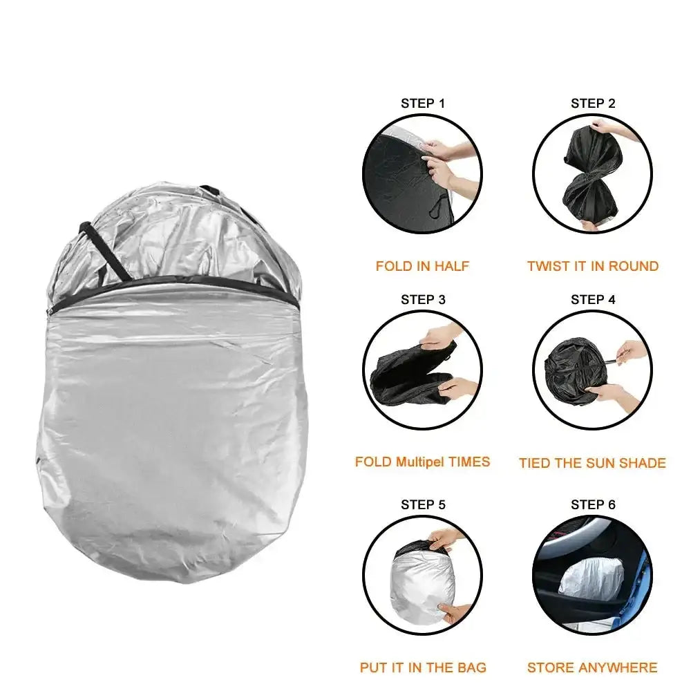 Folding Car Windshield Sunshade Visor - HBC