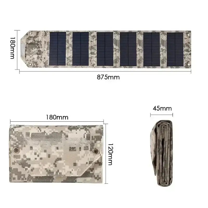 Folding Solar Panel Solar Charger USB 5V Solar Charger Portable Solar battery Solar Power Bank for Outdoor Camping