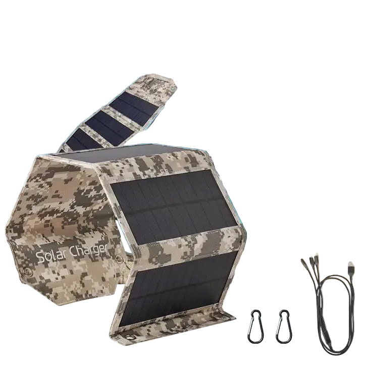 Folding Solar Panel Solar Charger USB 5V Solar Charger Portable Solar battery Solar Power Bank for Outdoor Camping
