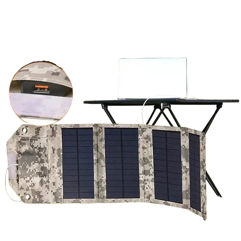 Folding Solar Panel Solar Charger USB 5V Solar Charger Portable Solar battery Solar Power Bank for Outdoor Camping