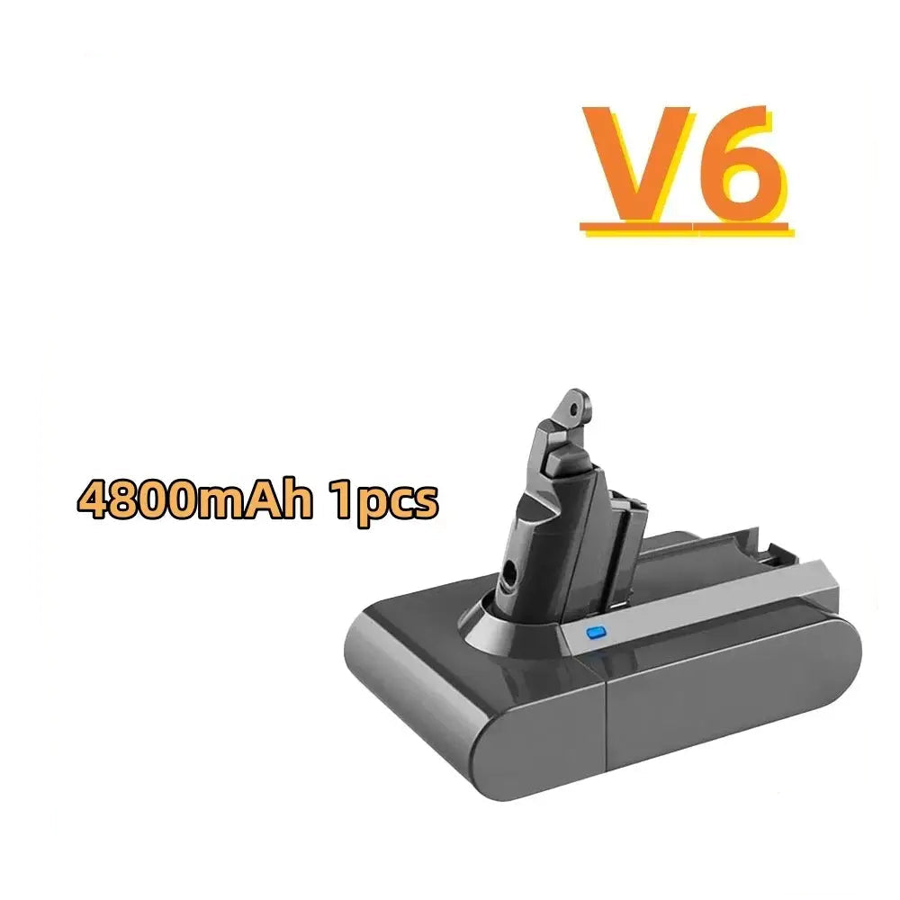 For Dyson V6/v7/V8 A type/B type vacuum cleaner series battery 21.6v + charger Factory direct sales - V6 4.8Ah 1pcs