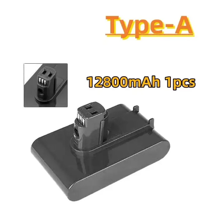 For Dyson V6/v7/V8 A type/B type vacuum cleaner series battery 21.6v + charger Factory direct sales - Type-A 12.8Ah 1pcs