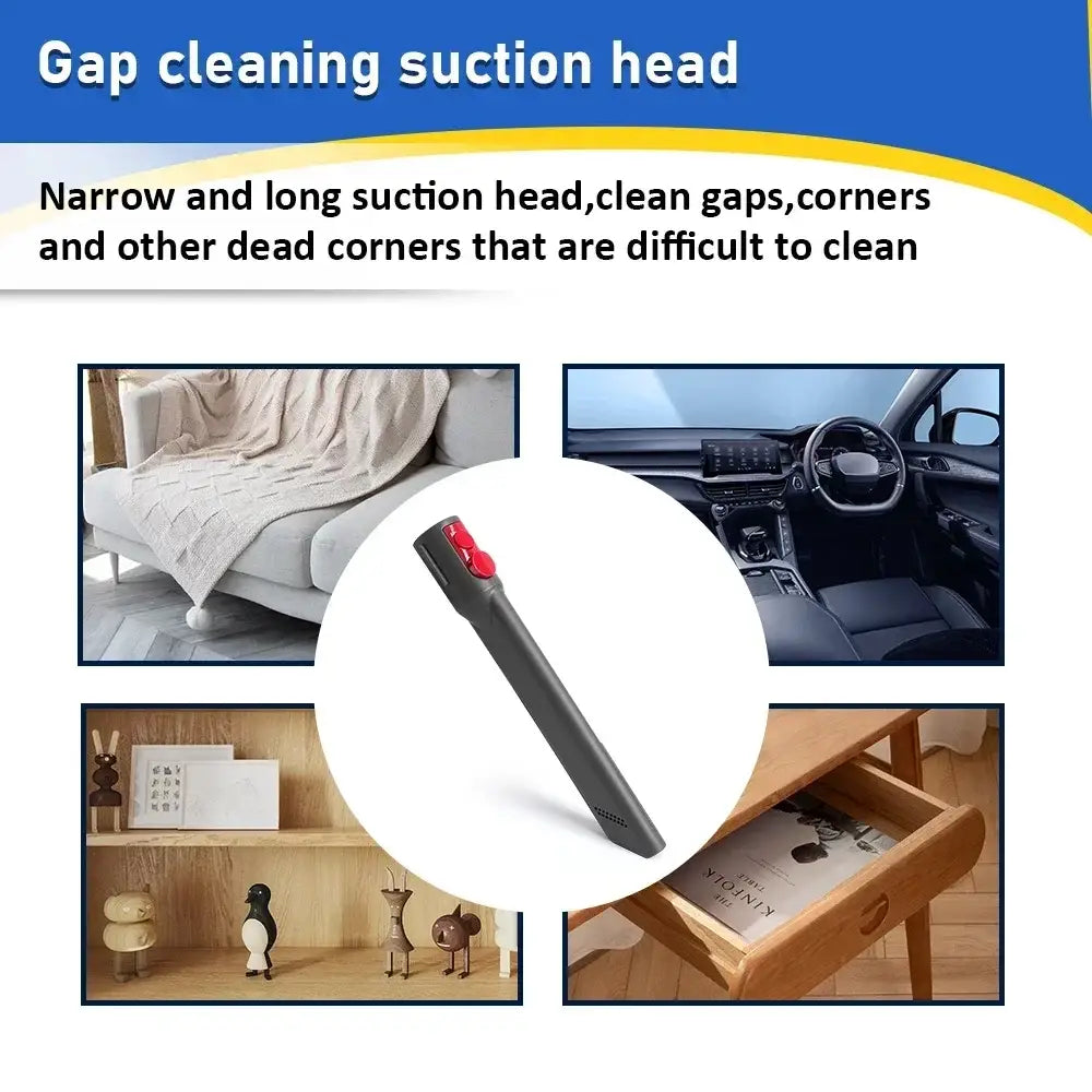 For Dyson V7 V8 V10 V11 V15 Vacuum Cleaner Flat Suction Nozzle Head Extension Tube Suction Head Suit Accessories Spare