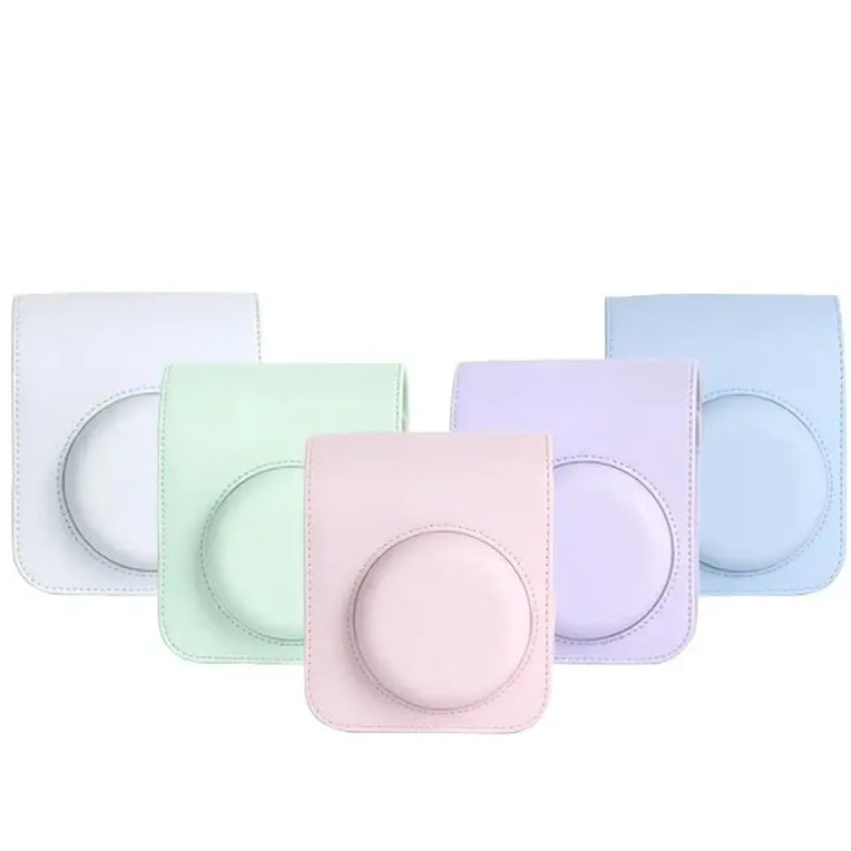 For Instax Mini 12 Camera Case PU Leather Soft Protective Case Trave Bag for Fujifilm Film Camera Bag with Shoulder