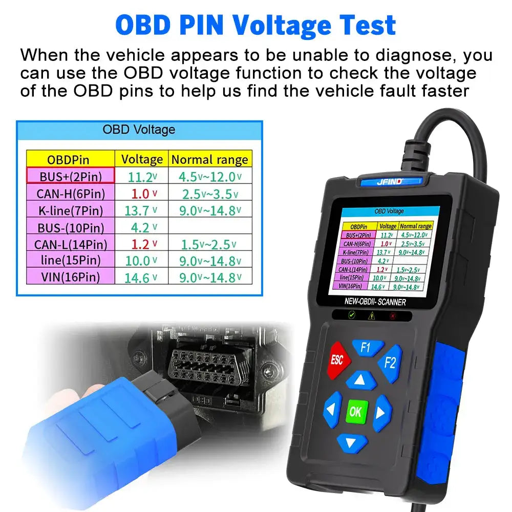 For Yamaha For Honda Car OBD2 Scanner 3-in-1 Universal Motorcycle Cable Code Reader Battery Performance Testing