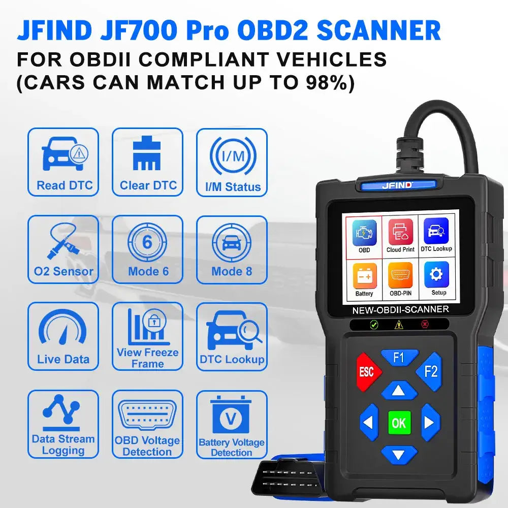For Yamaha For Honda Car OBD2 Scanner 3-in-1 Universal Motorcycle Cable Code Reader Battery Performance Testing
