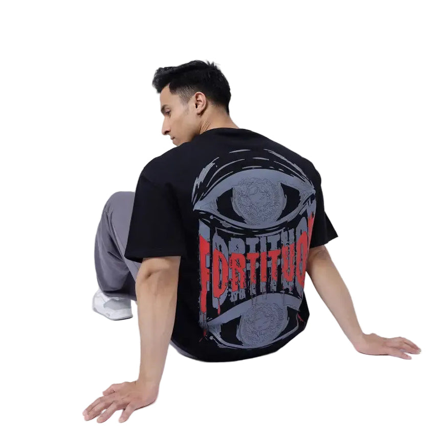 Fortitude Oversized T-shirt Black - Tshirts