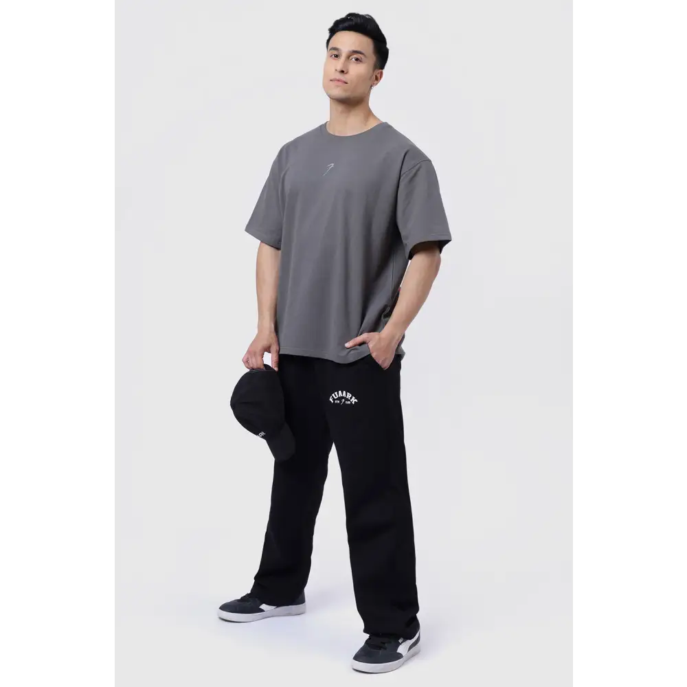 Fortitude Oversized T-shirt Dark Grey - Tshirts