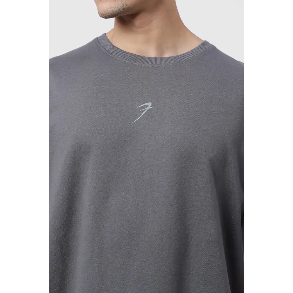 Fortitude Oversized T-shirt Dark Grey - Tshirts