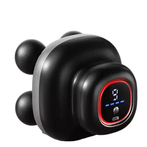 Four-Head Fascia Gun – Mini Electric Household Massager - Black / Type C Charge / Massager - HBC