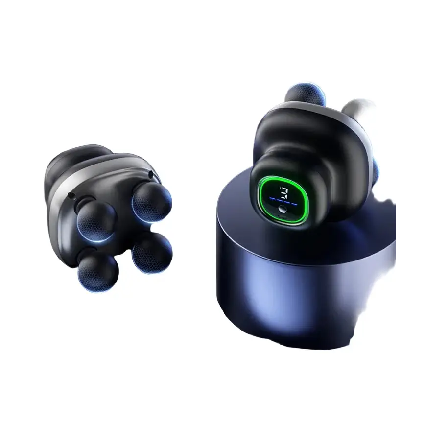 Four-Head Fascia Gun – Mini Electric Household Massager - Black / Type C Charge / Massager - HBC