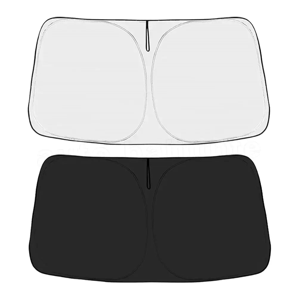 Front Windshield Sunshade Cover - Silver - HBC